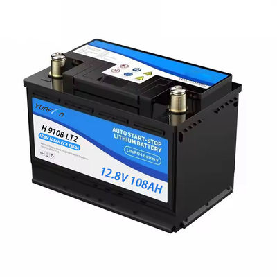 12.8V 108ah 1360CCA перезаряжаемая Lifepo4 батарея 1382WH с встроенным BMS номинальным напряжением для авто двигателя запуска и остановки