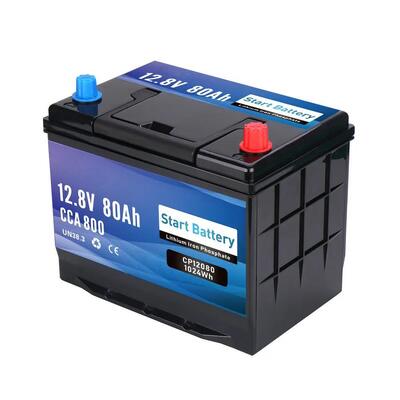 качество 12V 80Ah LiFePO4 глубокий цикл и стартовый аккумулятор 800CCA Bluetooth - 1024Wh Солнечный морской RV вне сети литийный аккумулятор со смарт-БМС завод