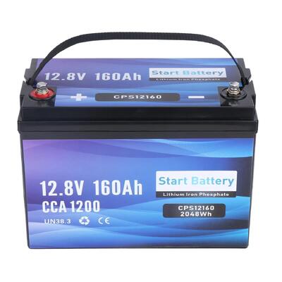качество 12V 160Ah LiFePO4 батарея 1200CCA Bluetooth 2048Wh Мега емкость солнечная и глубокий цикл литийная батарея для морских и резервных систем вне сети завод