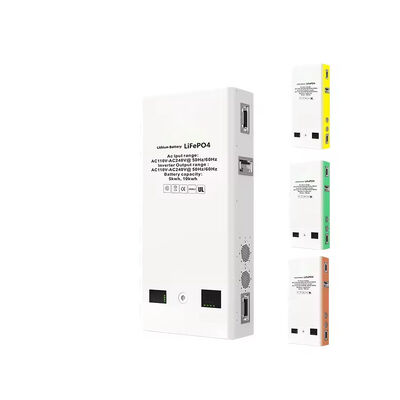 качество YF51100 Стенная система хранения солнечной батареи мощностью 5 кВт 5.12 кВтч LiFePO4 резервная мощность и гибридный инвертор мощностью 5 кВт для домашней энергетической независимости завод
